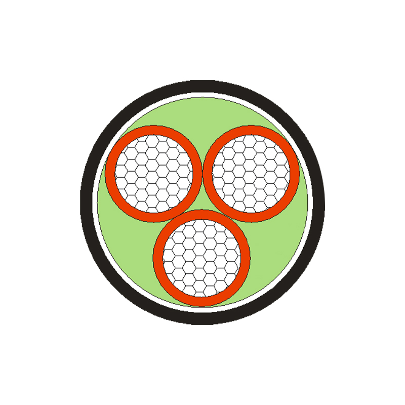 রেটেড ভোল্টেজ 0.6/1kV এর জন্য XLPE/PVC ইনসুলেটেড পাওয়ার ক্যাবল